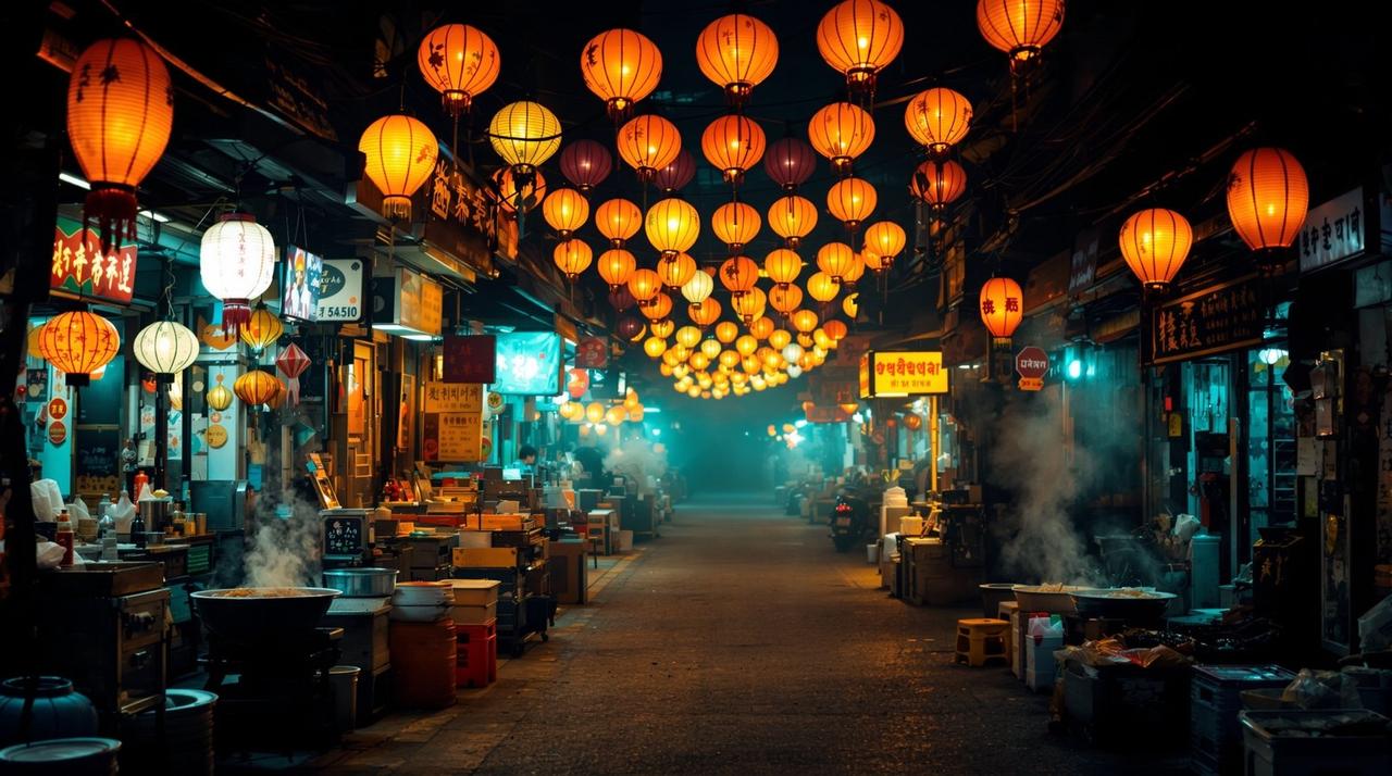 夜市鬼事 - 泰国恐怖电影 夜市鬼事 剧情背景图